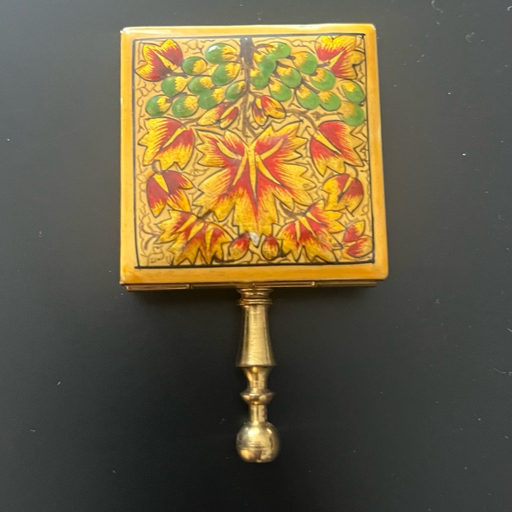 Antique collectible portable ashtray